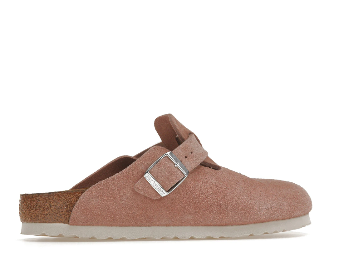 Birkenstock Boston Soft Footbed Suede Pink Clay