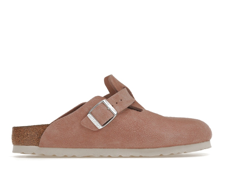 Birkenstock Boston Soft Footbed Suede Pink Clay