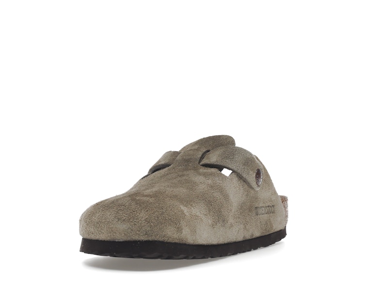 Birkenstock Boston Soft Footbed Suede Taupe (Narrow Fit)