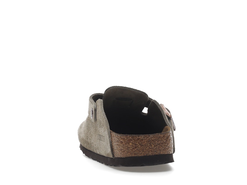 Birkenstock Boston Soft Footbed Suede Taupe (Narrow Fit)