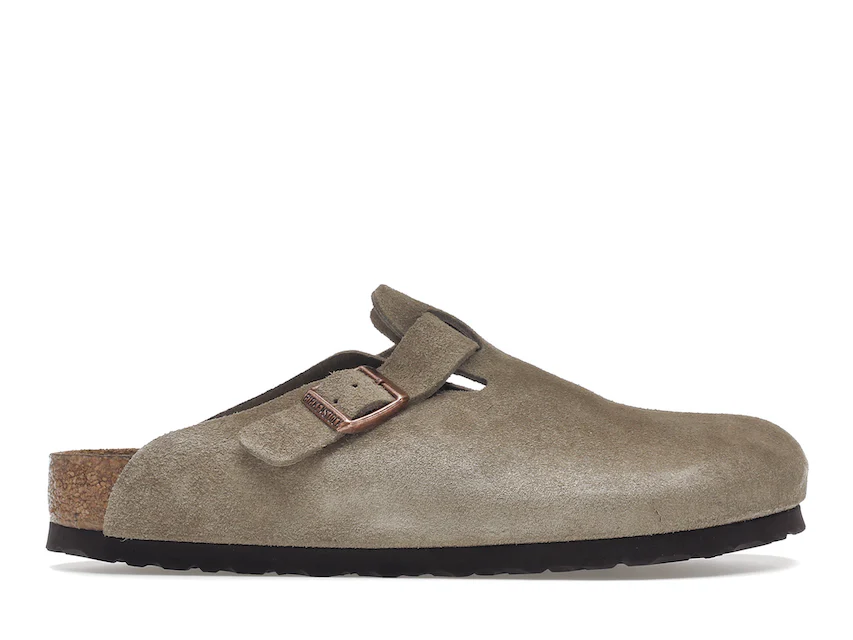Birkenstock Boston Soft Footbed Suede Taupe 0