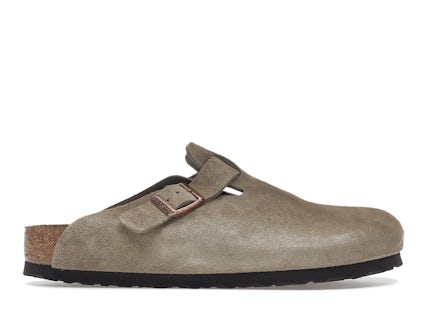 Birkenstock Boston Soft Footbed Suede Taupe 0560771 US