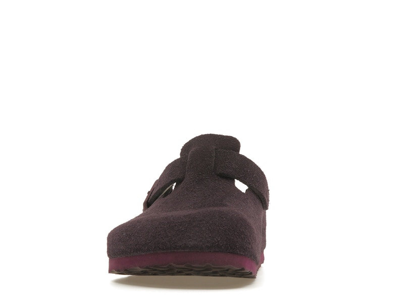 Birkenstock Boston Soft Footbed Suede Wine