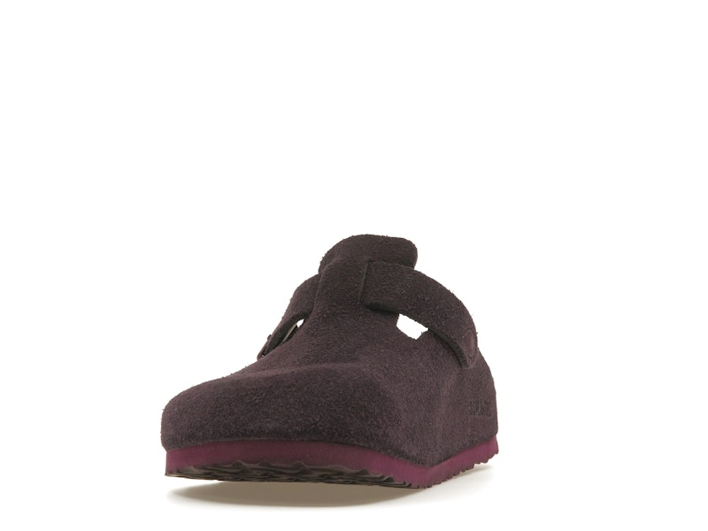 Birkenstock Boston Soft Footbed Suede Wine