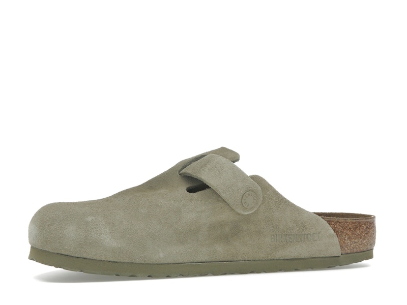 Birkenstock Boston Suede Faded Khaki