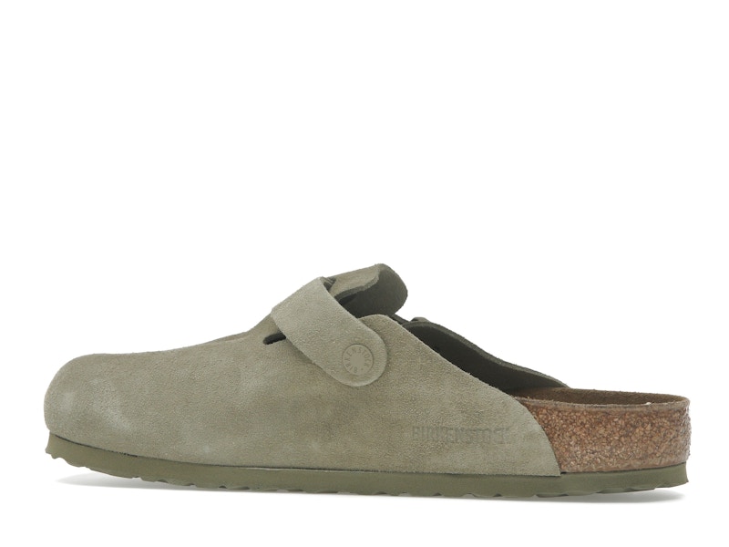 Birkenstock Boston Suede Faded Khaki