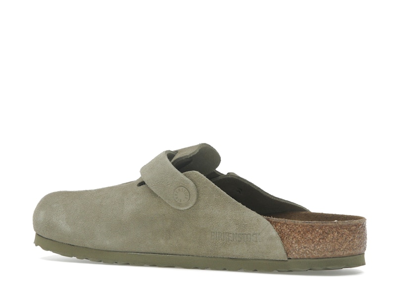 Birkenstock Boston Suede Faded Khaki