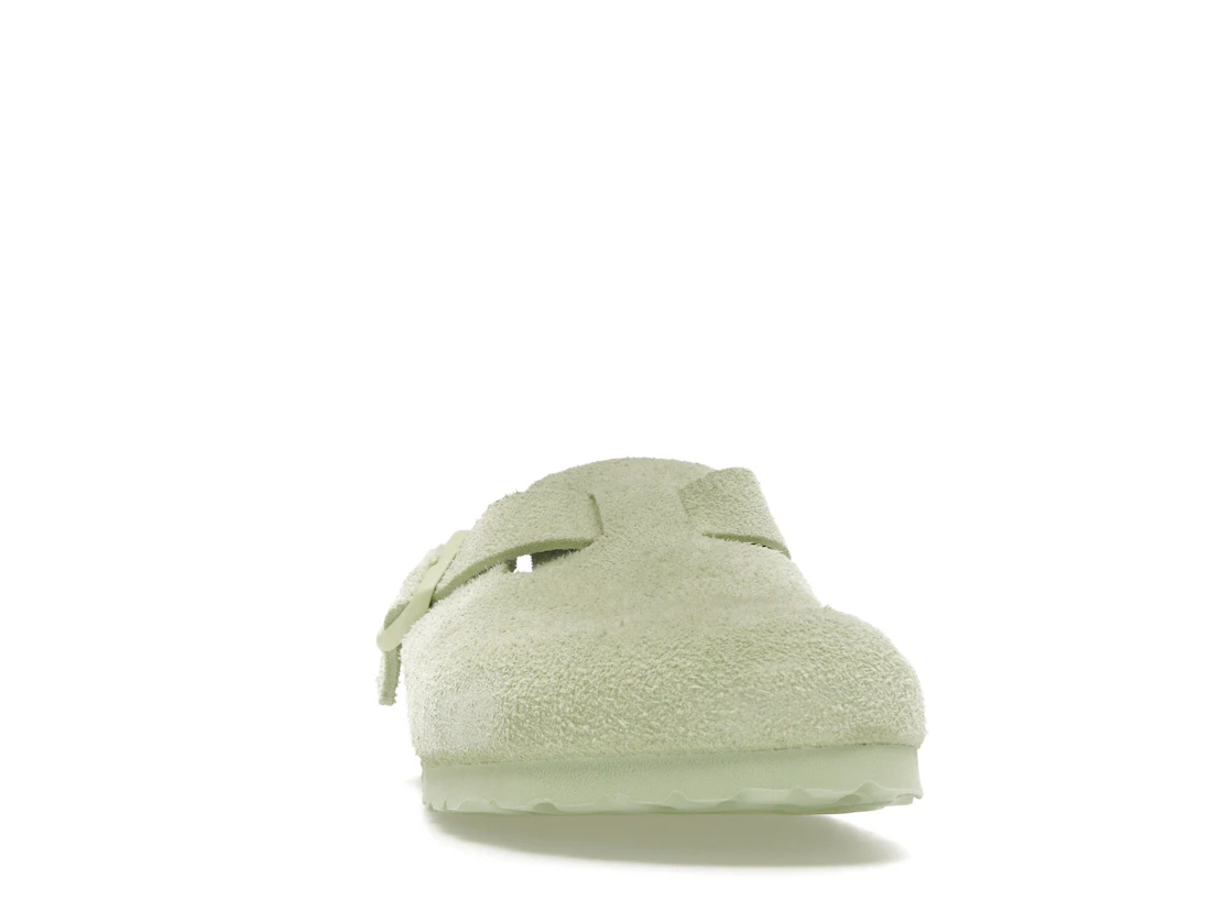 Birkenstock Boston Suede Faded Lime