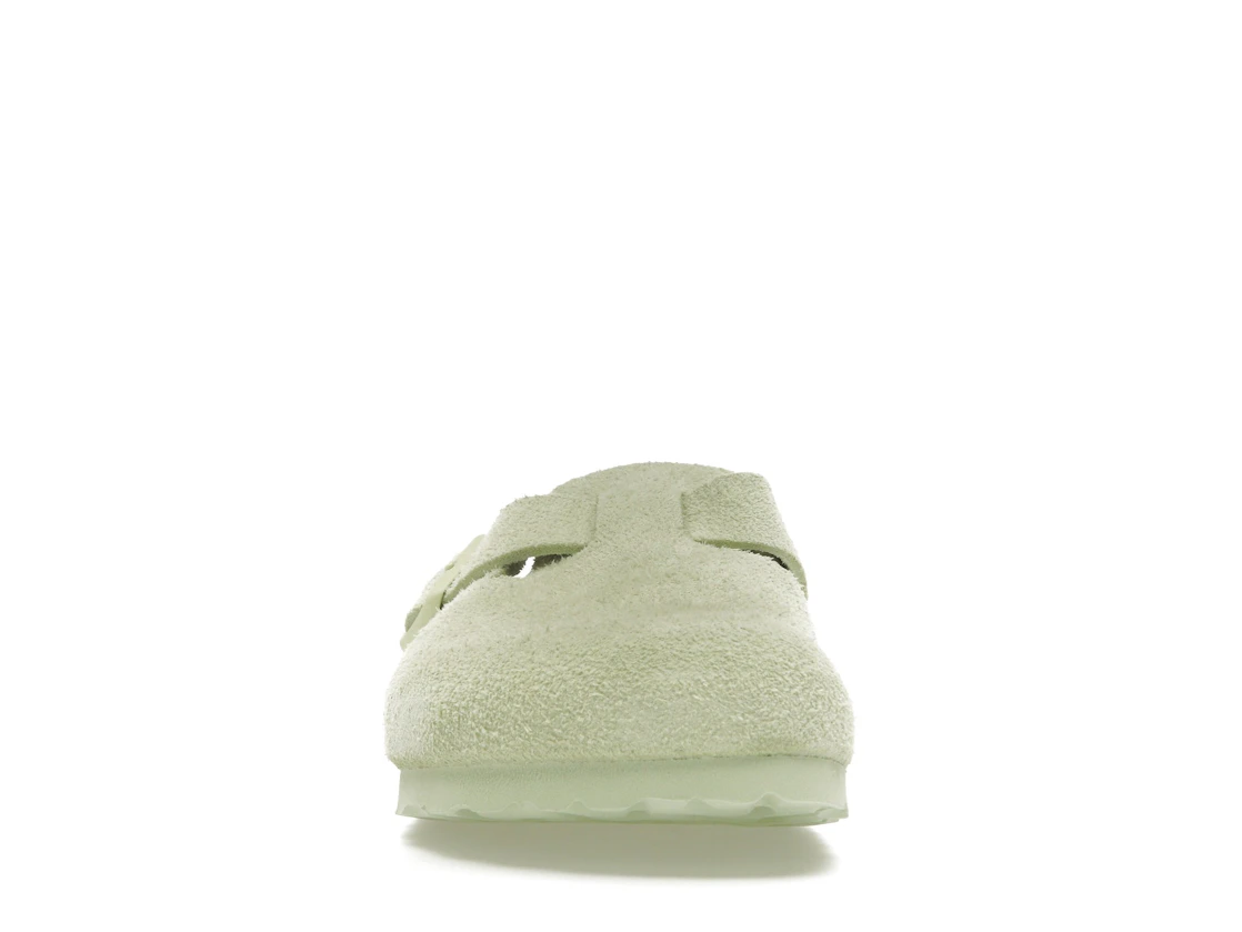 Birkenstock Boston Suede Faded Lime