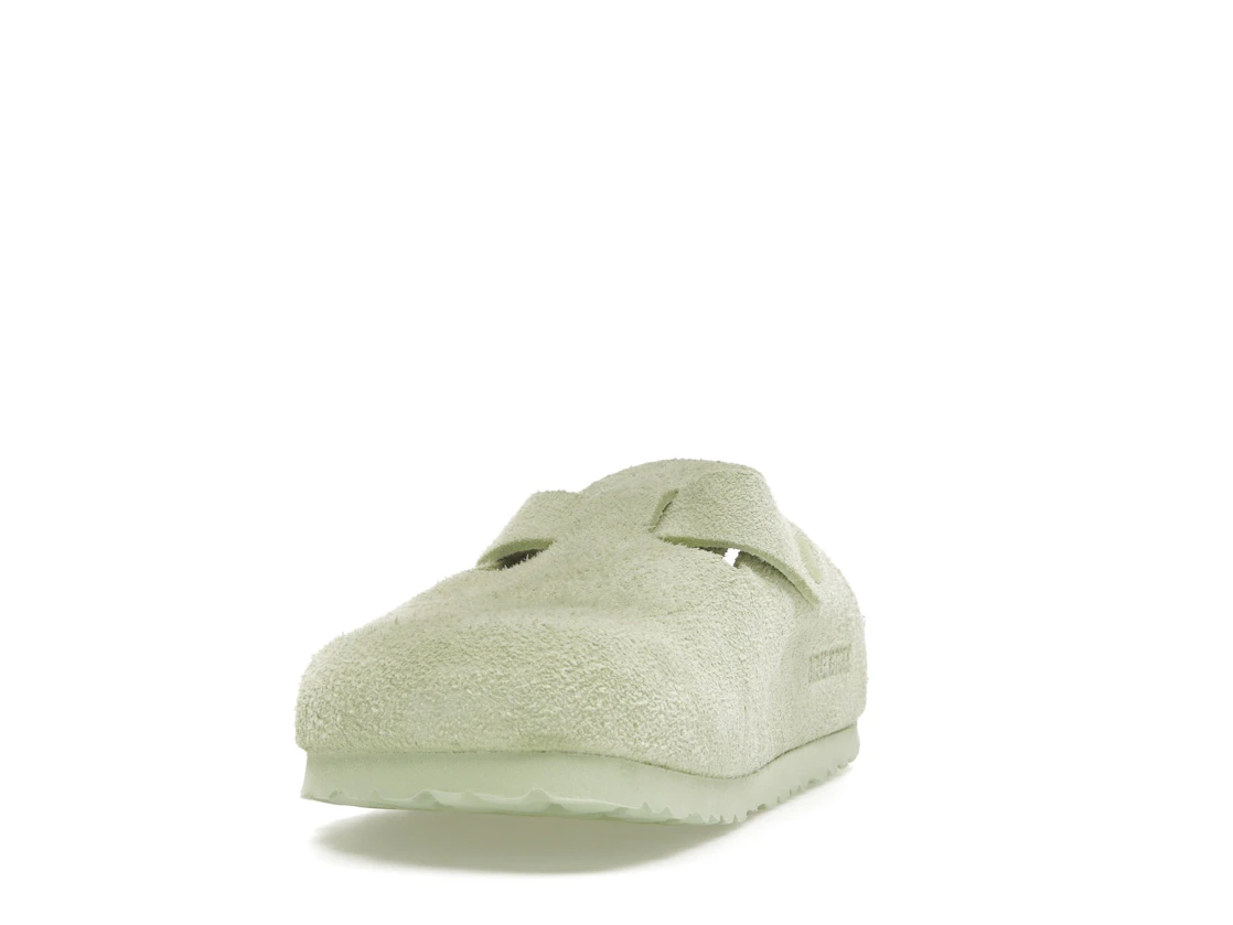 Birkenstock Boston Suede Faded Lime