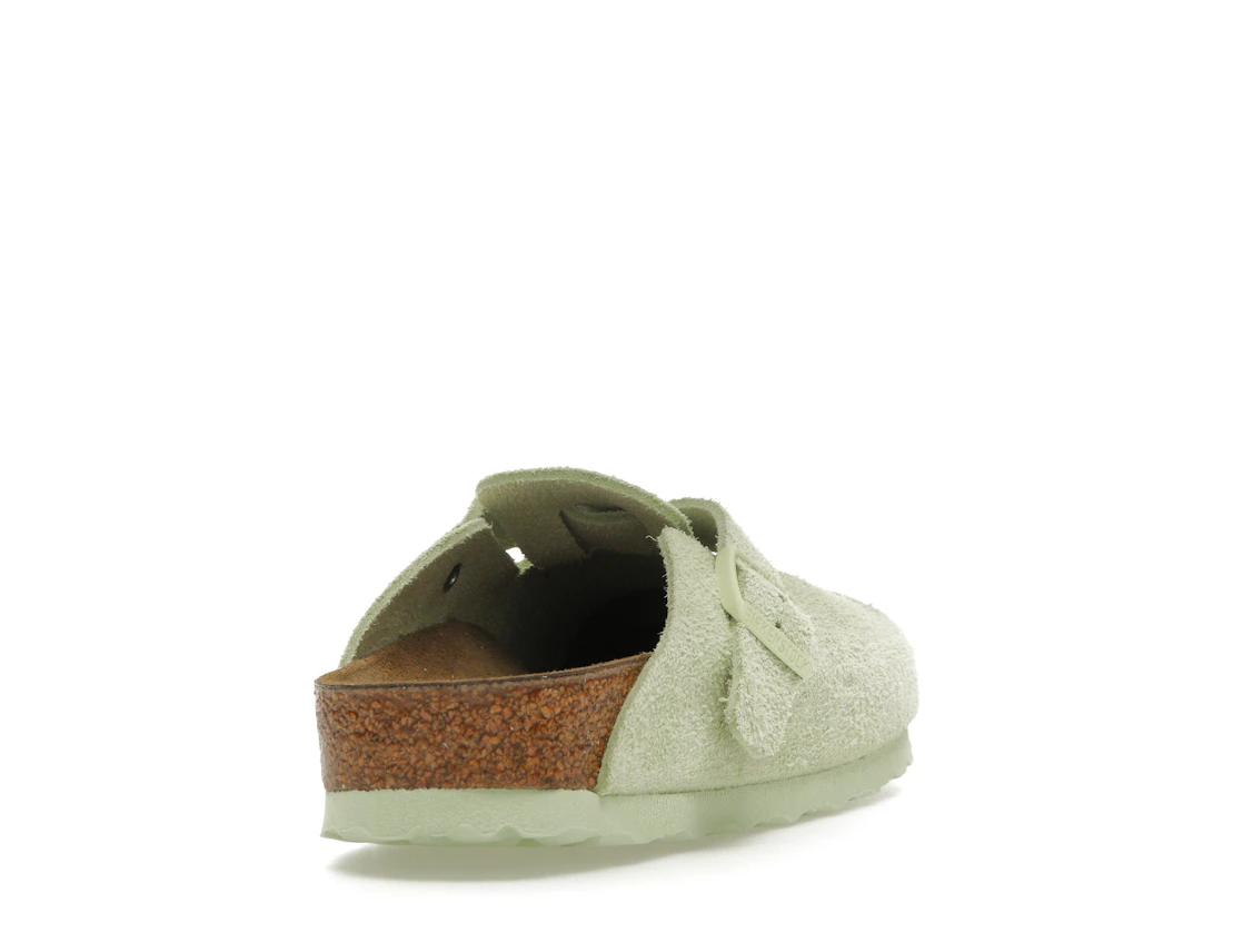 Birkenstock Boston Suede Faded Lime