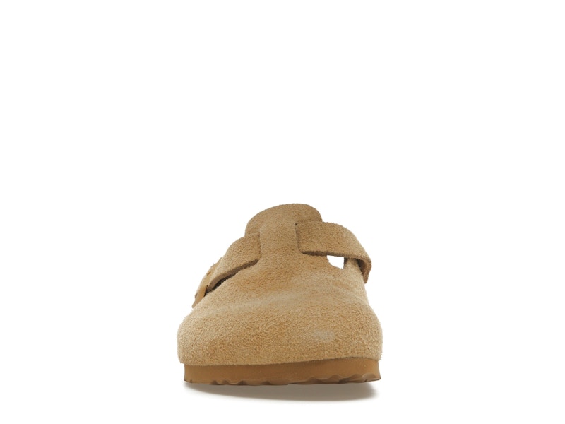 Birkenstock Boston Suede Latte Cream (Cream Outsole)