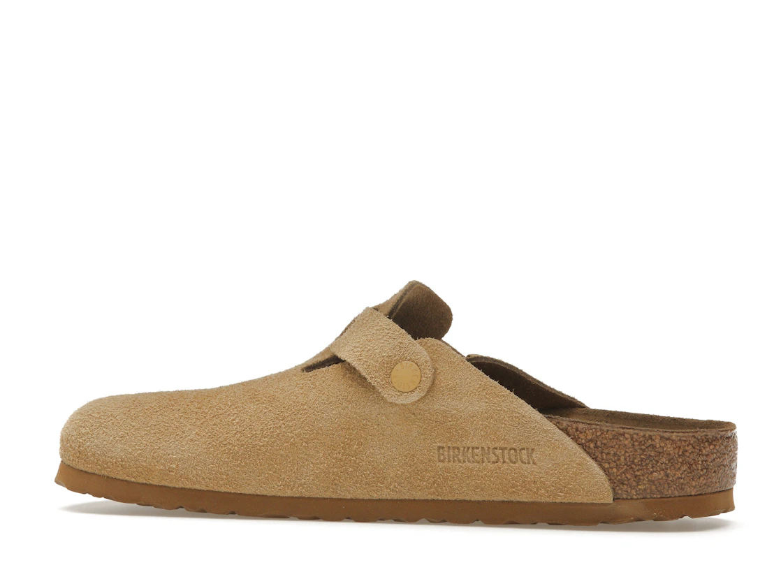 Birkenstock Boston Suede Latte Cream (Cream Outsole)