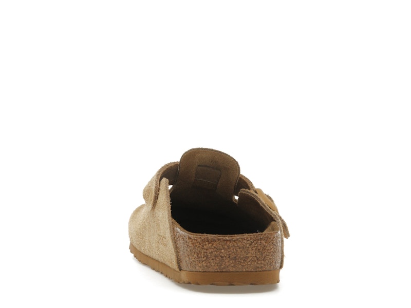 Birkenstock Boston Suede Latte Cream (Cream Outsole)