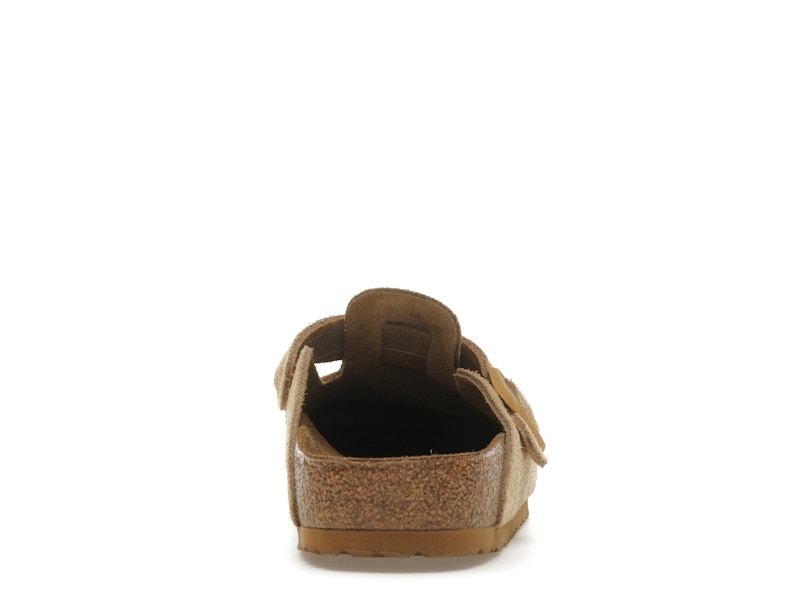 Birkenstock Boston Suede Latte Cream (Cream Outsole)