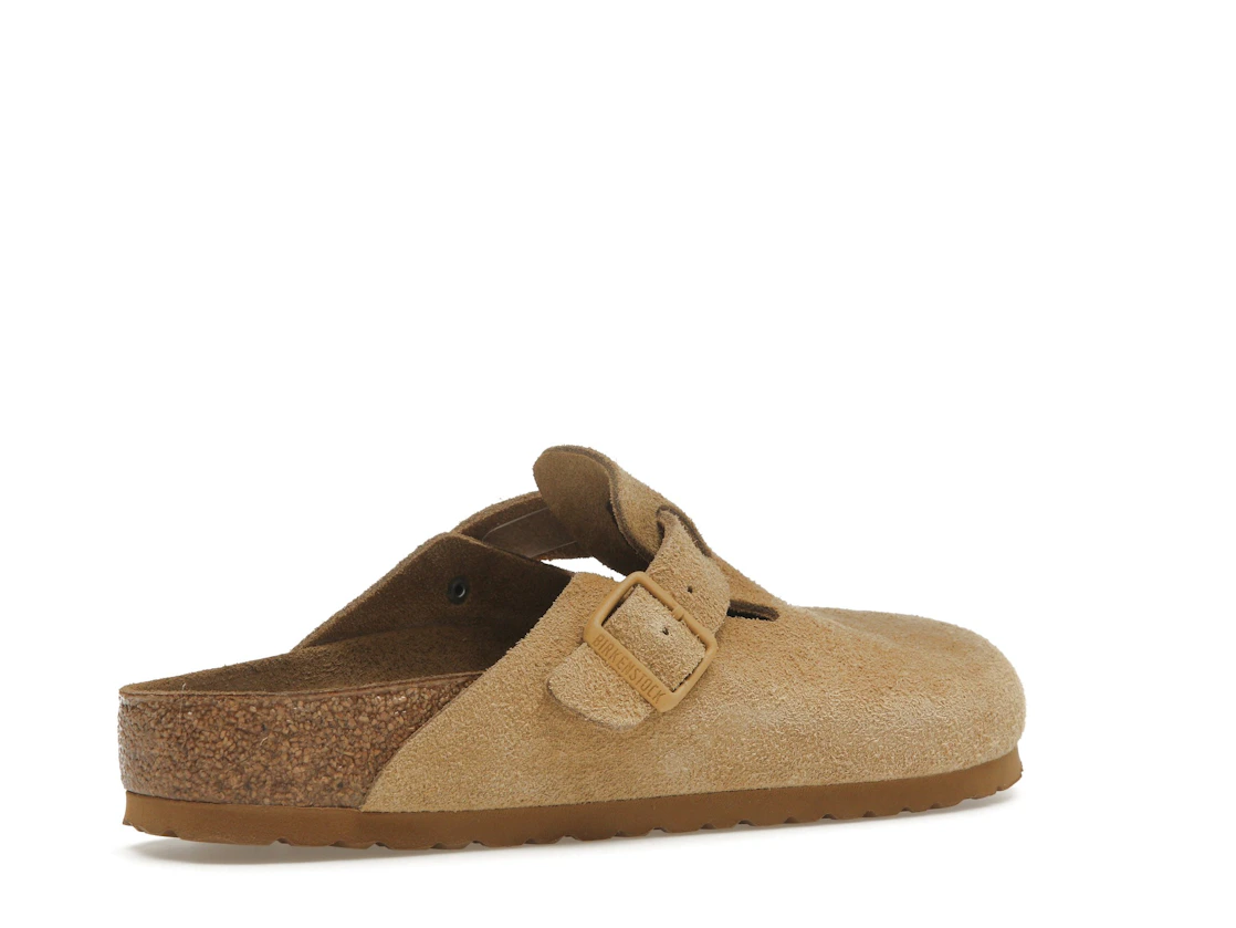 Birkenstock Boston Suede Latte Cream (Cream Outsole)