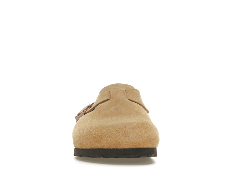 Birkenstock Boston Suede Latte Cream