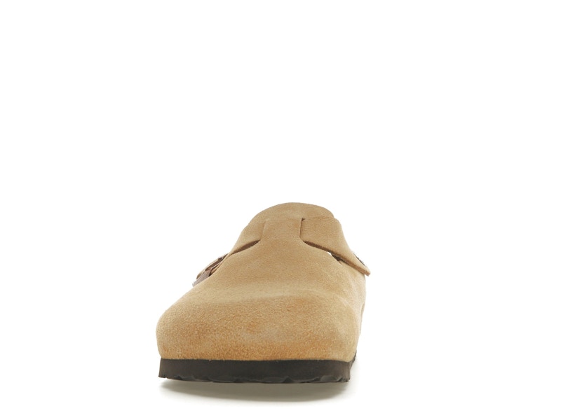 Birkenstock Boston Suede Latte Cream