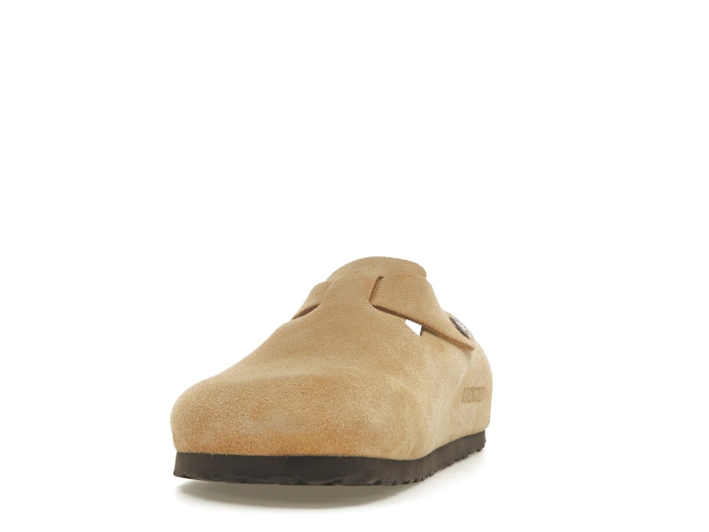 Birkenstock Boston Suede Latte Cream