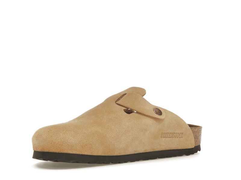 Birkenstock Boston Suede Latte Cream