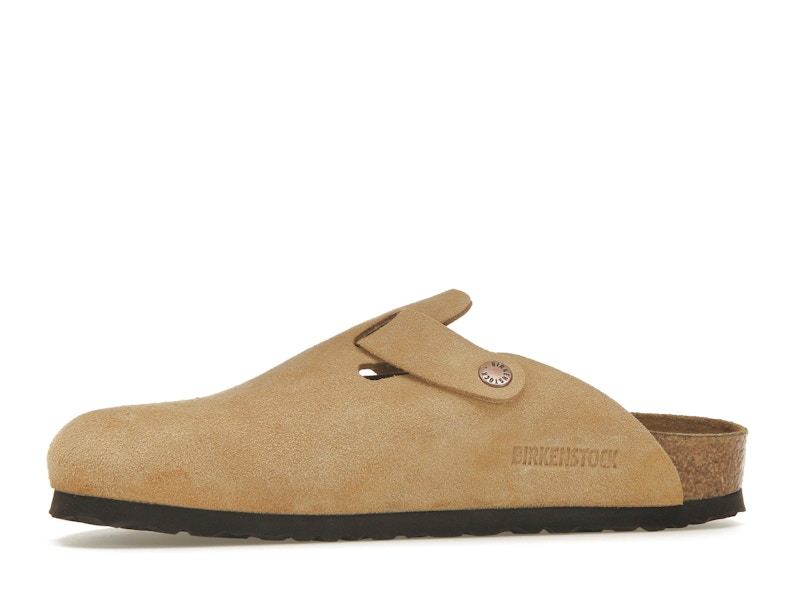 Birkenstock Boston Suede Latte Cream