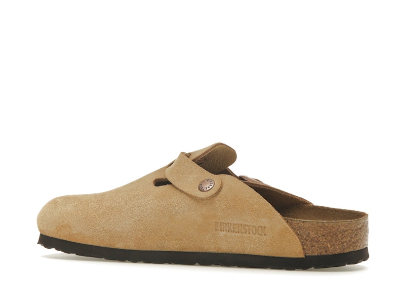 Birkenstock Boston Suede Latte Cream