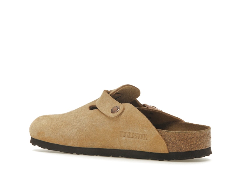 Birkenstock Boston Suede Latte Cream