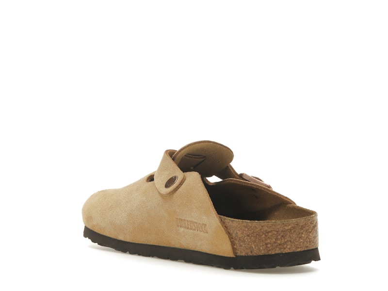 Birkenstock Boston Suede Latte Cream