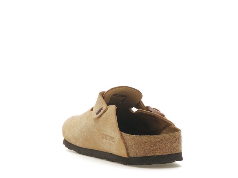 Birkenstock Boston Suede Latte Cream