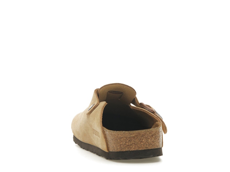 Birkenstock Boston Suede Latte Cream