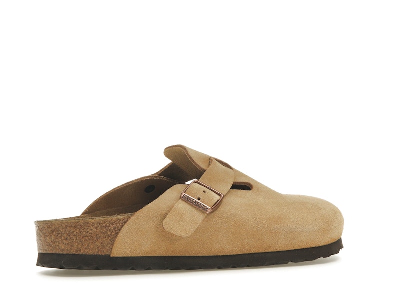 Birkenstock Boston Suede Latte Cream