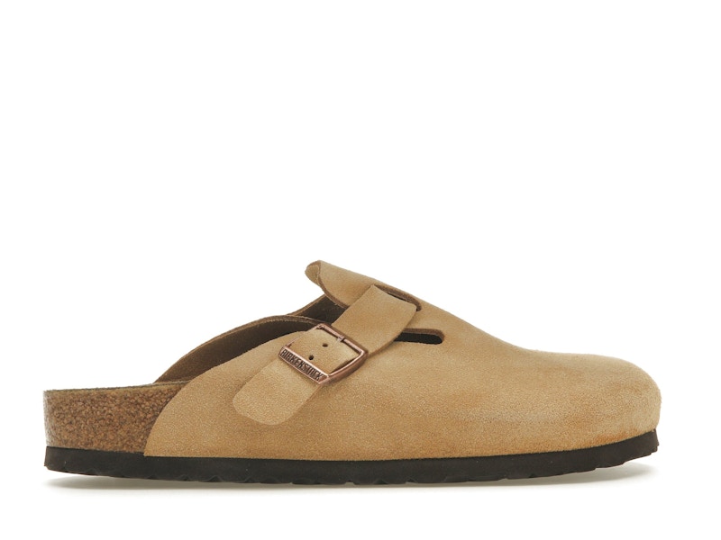 Birkenstock Boston Suede Latte Cream