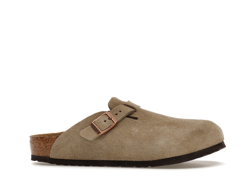 Birkenstock Boston Suede Taupe (Narrow Fit) (Kids)