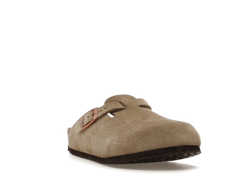 Birkenstock Boston Suede Taupe (Narrow Fit) (Kids)