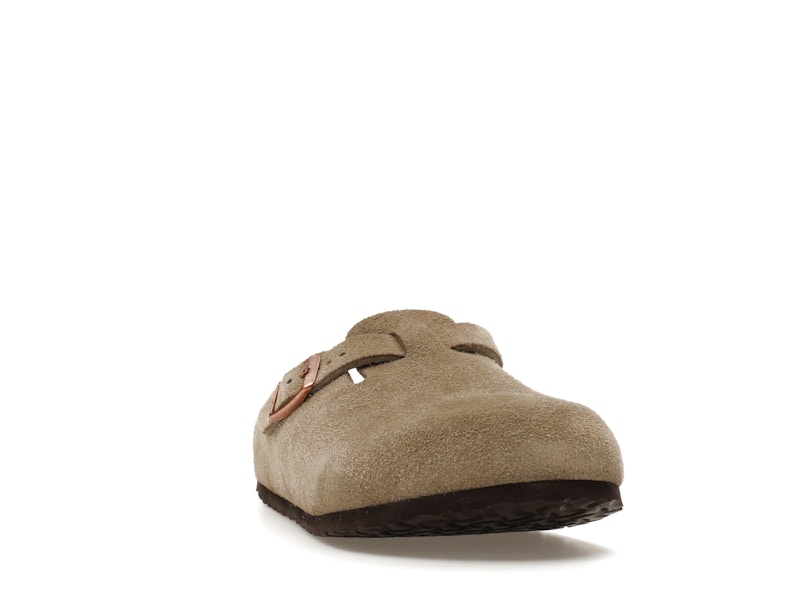 Birkenstock Boston Suede Taupe (Narrow Fit) (Kids)