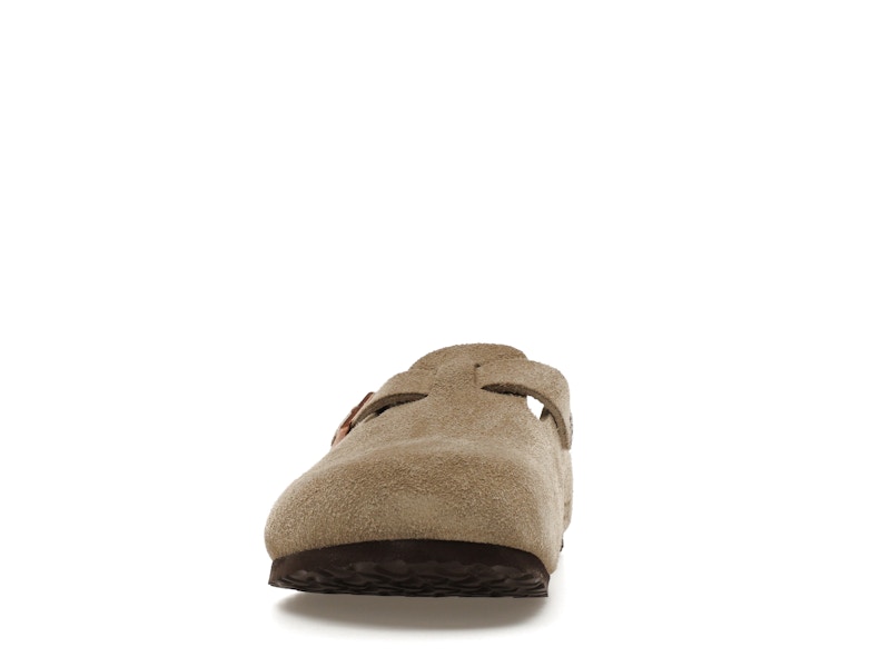 Birkenstock Boston Suede Taupe (Narrow Fit) (Kids)