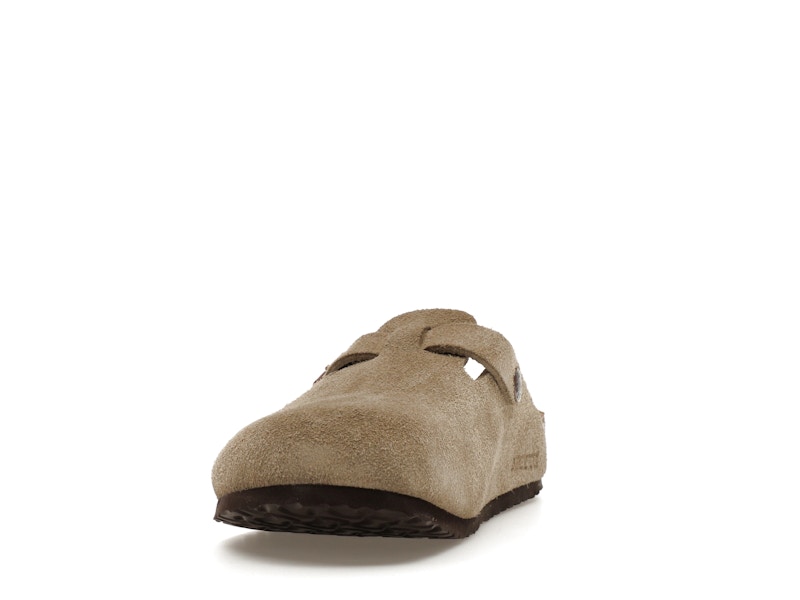 Birkenstock Boston Suede Taupe (Narrow Fit) (Kids)