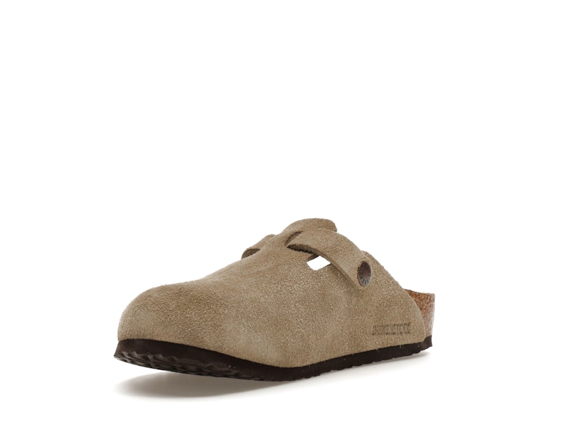 Birkenstock Boston Suede Taupe (Narrow Fit) (Kids)