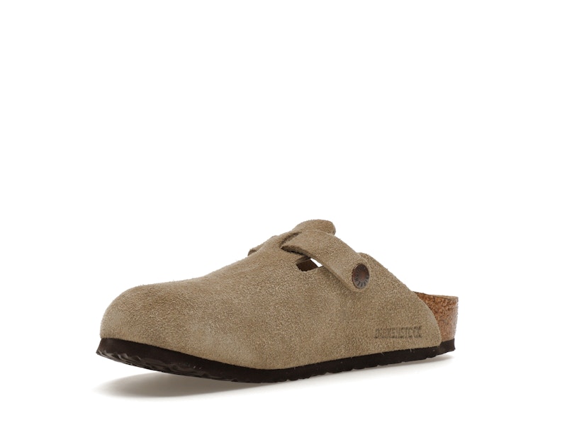 Birkenstock Boston Suede Taupe (Narrow Fit) (Kids)