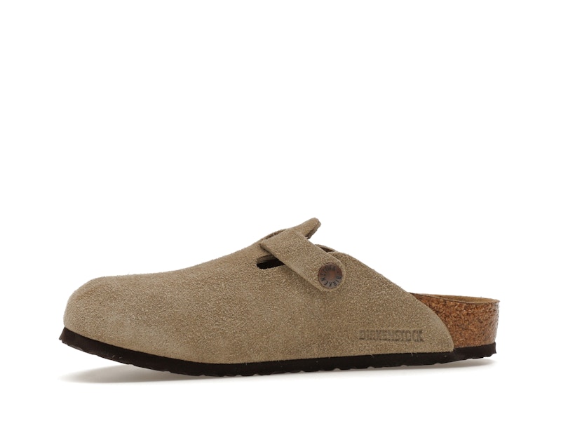 Birkenstock Boston Suede Taupe (Narrow Fit) (Kids)