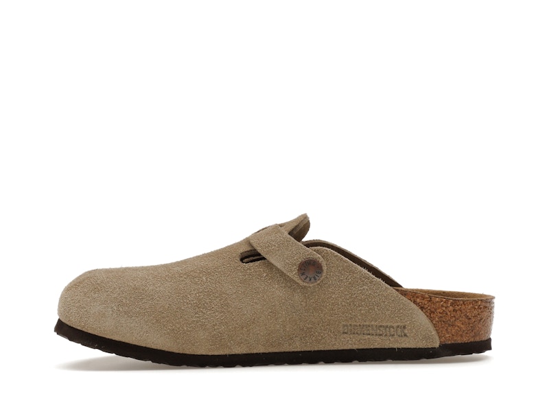 Birkenstock Boston Suede Taupe (Narrow Fit) (Kids)