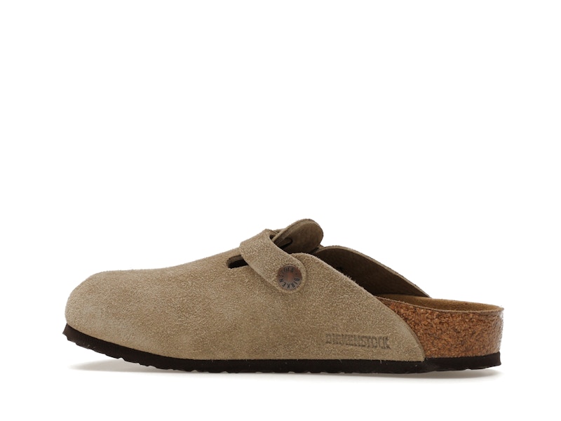 Birkenstock Boston Suede Taupe (Narrow Fit) (Kids)