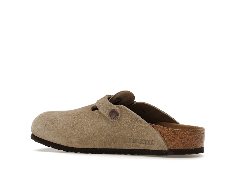 Birkenstock Boston Suede Taupe (Narrow Fit) (Kids)