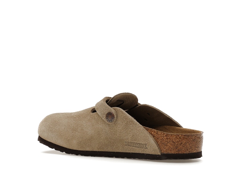 Birkenstock Boston Suede Taupe (Narrow Fit) (Kids)