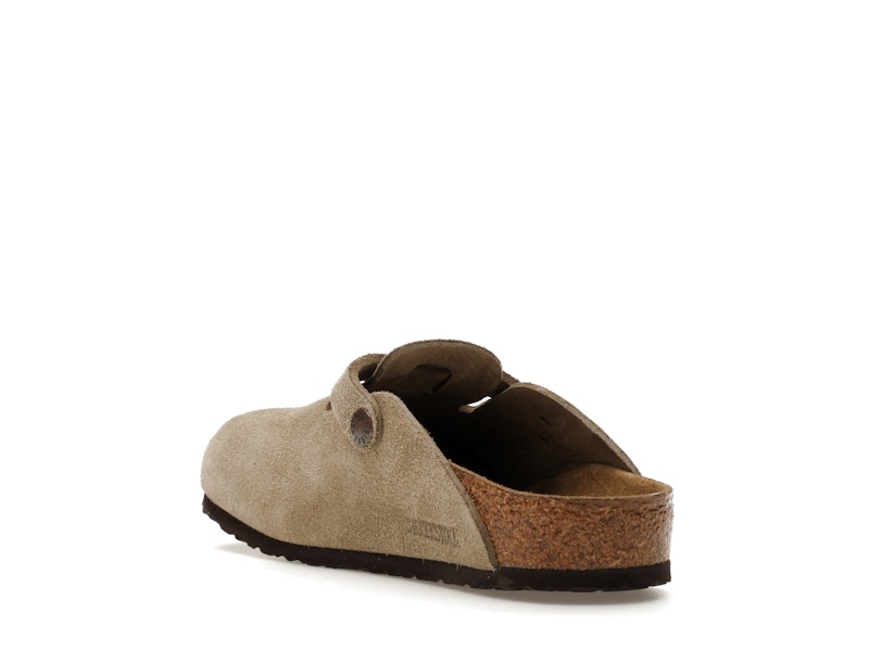 Birkenstock Boston Suede Taupe (Narrow Fit) (Kids)