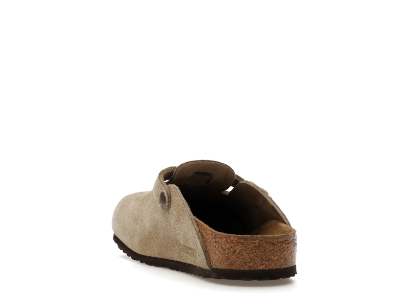 Birkenstock Boston Suede Taupe (Narrow Fit) (Kids)
