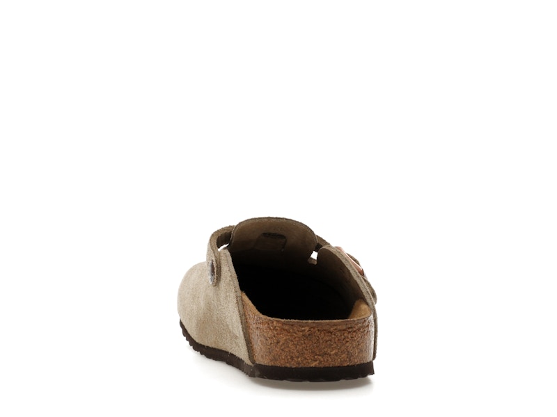 Birkenstock Boston Suede Taupe (Narrow Fit) (Kids)