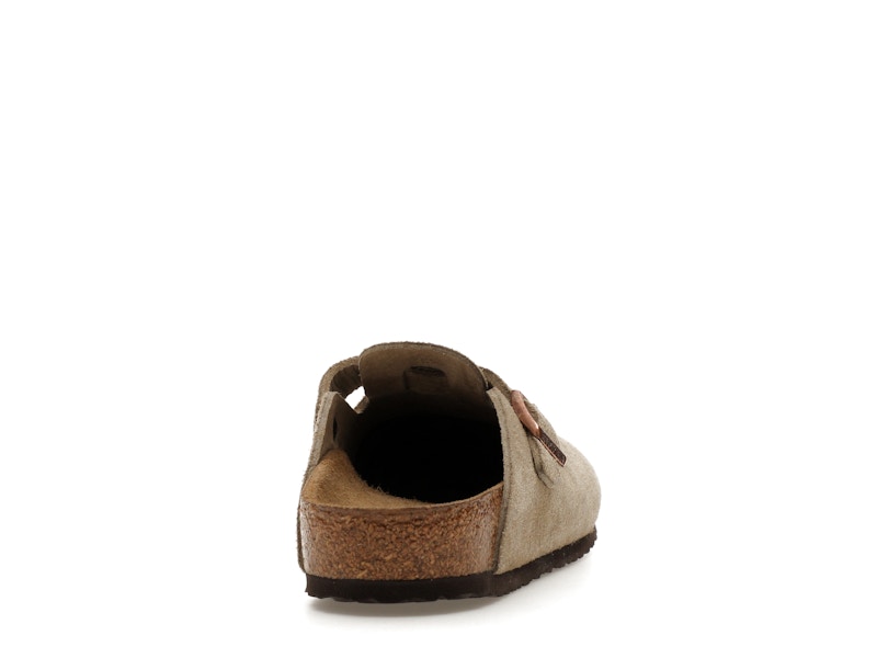 Birkenstock Boston Suede Taupe (Narrow Fit) (Kids)