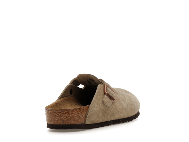 Birkenstock Boston Suede Taupe (Narrow Fit) (Kids)