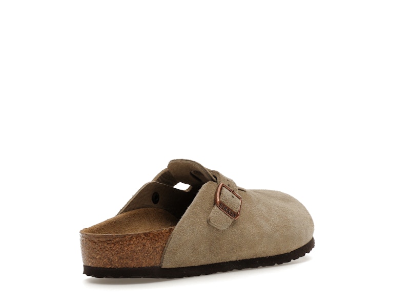 Birkenstock Boston Suede Taupe (Narrow Fit) (Kids)